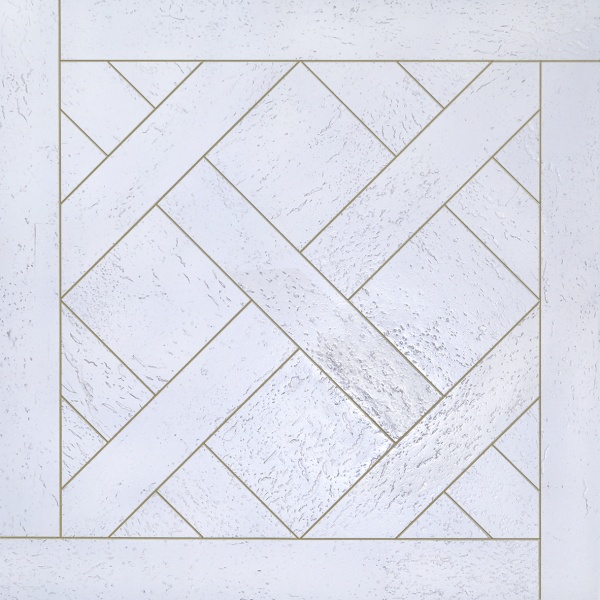 Пробковый модуль IZORA Версаль Evora Снег Золото (600х600х6мм)